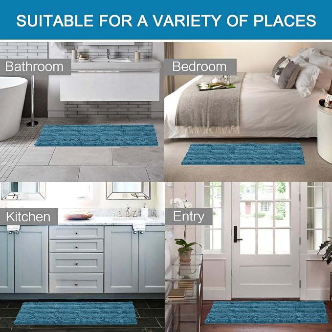 H.VERSAILTEX Bathroom Rugs Bath Rug Set 2 Piece Bathroom Contour Rug Toilet Mat - Image 6