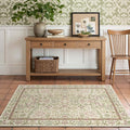 jinchan Zenith Floral 3x5 Area Rug Machine Washable Soft Low-Pile Non-Slip by JINCHAN