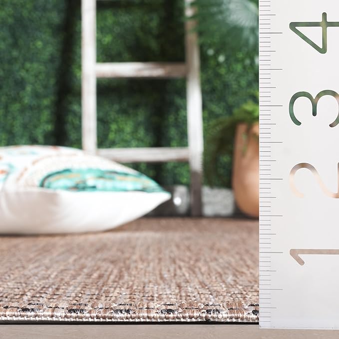 SAFAVIEH Courtyard Collection 2'3" x 18' Natural/Black CY8521 Indoor/ Outside - Image 4