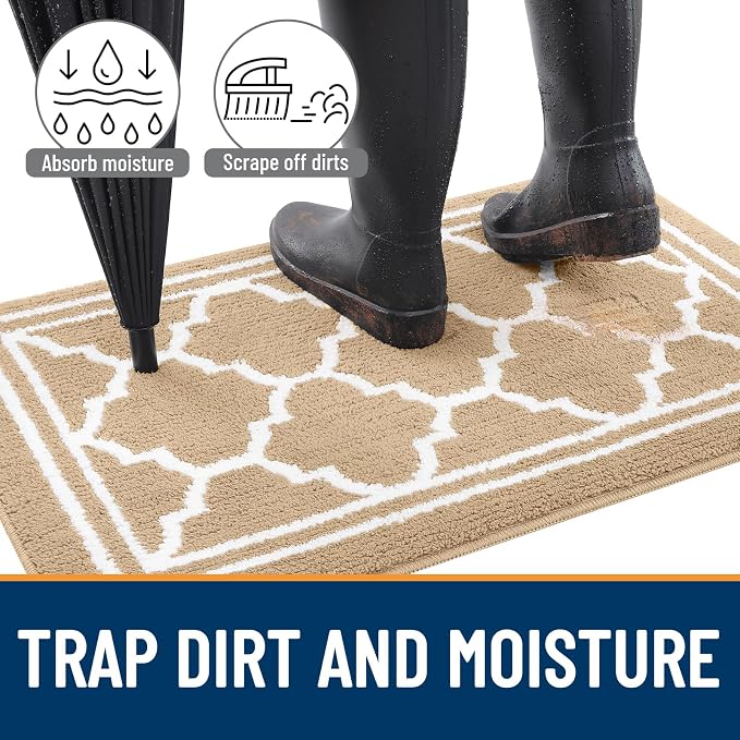 Buganda Indoor Door Mat, Dirt-Resistant and Absorbent Doormat, Low Profile - Image 2