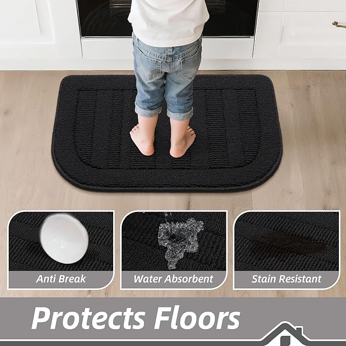 BEQHAUSE 24x40 Inch Kitchen Rug Mat Durable Kitchen Rugs Non-Slip Washable - Image 4