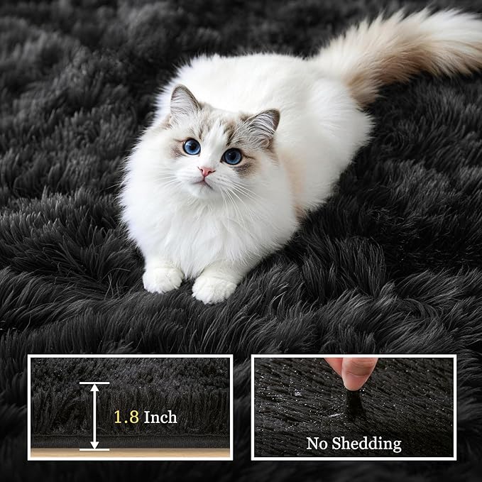 6x9 Area Rugs for Living Room Bedroom: Ultra Soft Fluffy Shag Rug Upgrade - Image 5