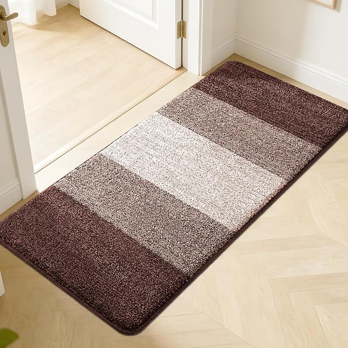 Kitinjoy Indoor Outdoor Door Mat, 50x30 Non-Slip Absorbent Dirt Trapper by Kitinjoy