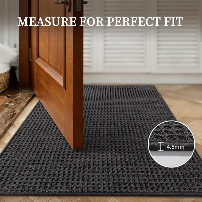 YIHOUSE Indoor Door Mat 24" x 36", Non-Slip Washable Entryway Mat, Dirt Trapper - Image 6