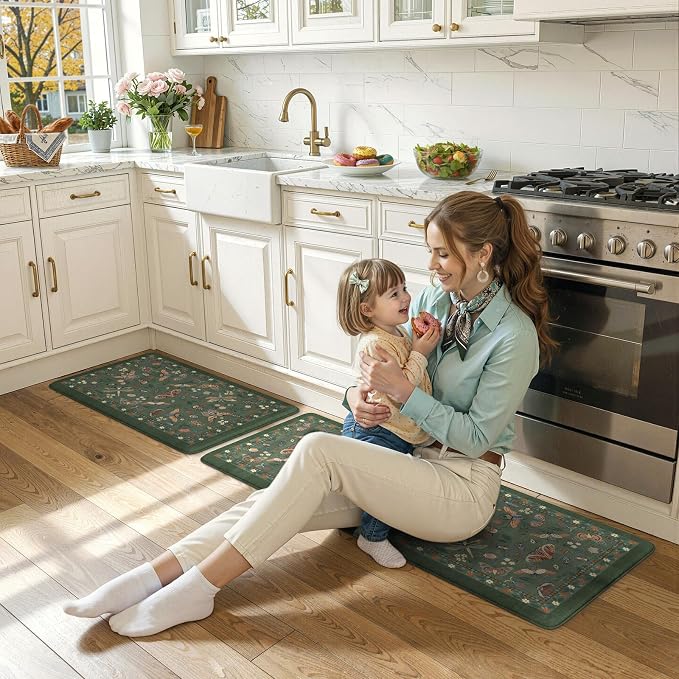 LEEVAN Anti Fatigue Mats for Kitchen Floor Non-Slip, Cushioned Kitchen Mats for - Image 8