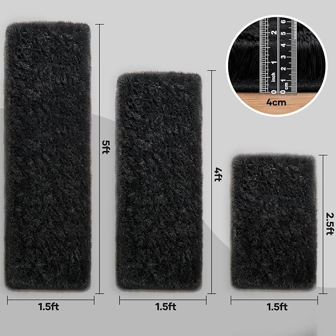 Ophanie Small Rug Washable Non Slip Throw Bedside Area Rugs, Fluffy Soft Mini - Image 2