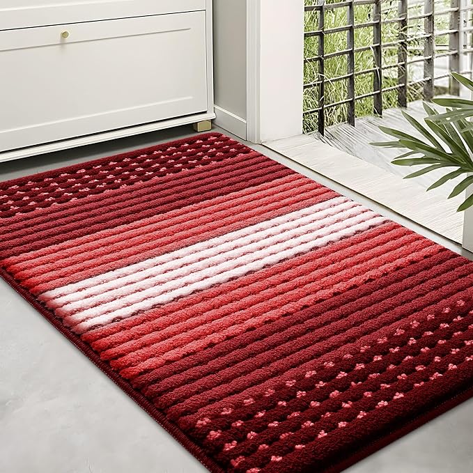 Kitinjoy Indoor Outdoor Door Mat, 36x24 Non-Slip Absorbent Dirt Trapper by Kitinjoy