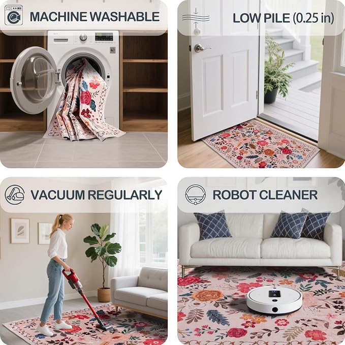 Washable 2' x 6' Runners for Hallways, Non Slip Long Floor Runner for Kitchen - Image 6