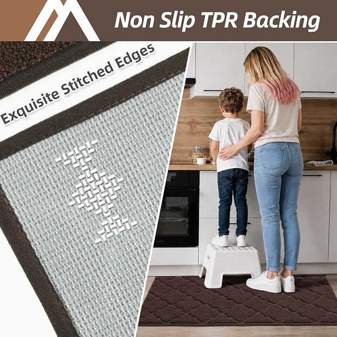COSY HOMEER-Kitchen-Rugs-Non-Slip-Washable 24"x60" Absorbent Kitchen Runner Rug - Image 4
