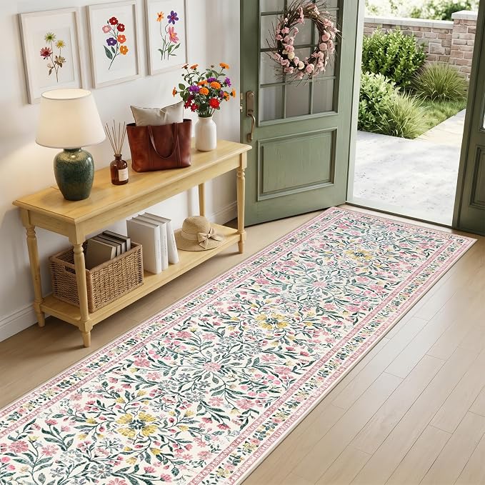 Runner Rug for Entryway: 3x10 Kitchen Rugs Non Slip Washable Ultra-Thin Soft - Image 2