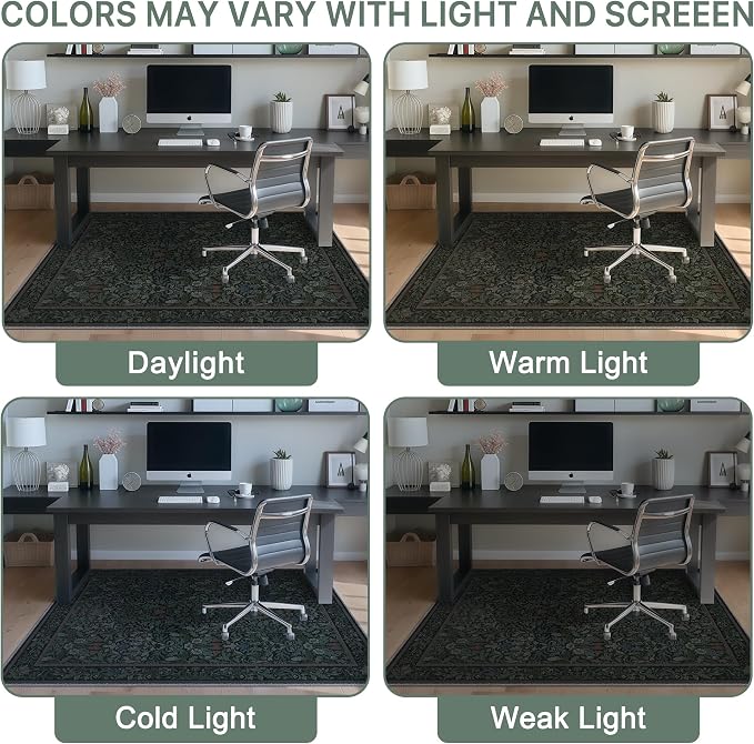 48"x60" Office Chair Mat for Hardwood Tile Floor, Under Desk Carpet Protector - Image 6