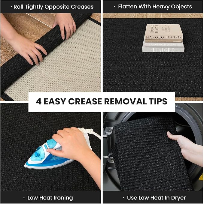 IOHOUZE Washable Exrea Long Hallway Runner Rug 3x16 Non Slip Rubber Backed - Image 2