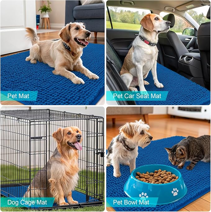 OLANLY Dog Door Mat for Muddy Paws 44x24, Absorbs Moisture and Dirt, Absorbent - Image 7