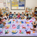 6x9 ABC Classroom Rug for Kids Playroom, Alphabet Rug by Unknown