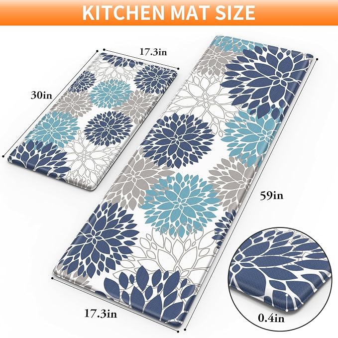 StepLively Kitchen Mats for Floor, Anti Fatigue Mats for Kitchen Floor - Image 2