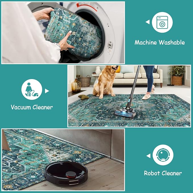 Moynesa Ultra-Thin Washable Runner Rug - Image 4