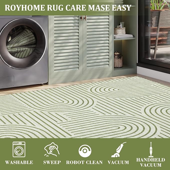 ROYHOME Washable Rug 8x10 Area Rugs - Image 7