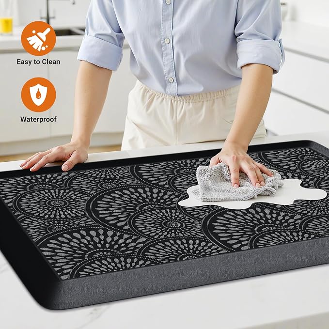 Mattitude 4/5 Inch Kitchen Mat, 20x44in Heavy Duty Ergonomic Comfort Foam - Image 3