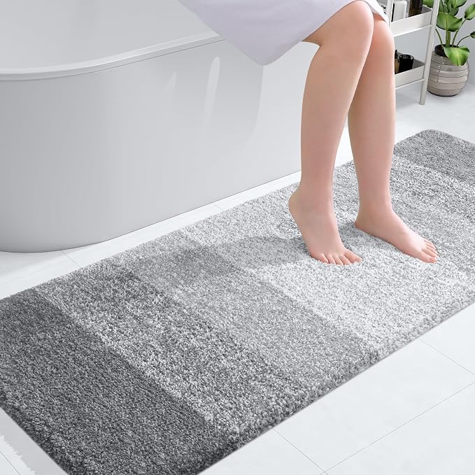 OLANLY Bathroom Runner Rugs Mat 59x24, Extra Soft Absorbent Microfiber Bath Rugs by OLANLY