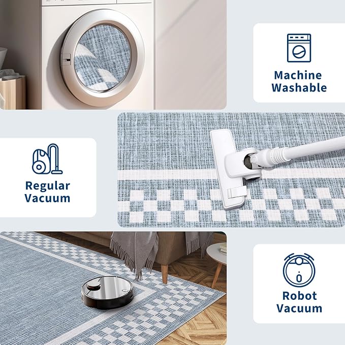 GarveeHome Washable Area Rugs 10x13 Non Slip Soft Large Living Room Rug Modern - Image 5