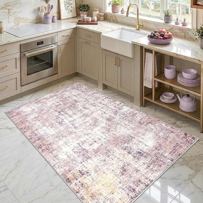 3x5 Area Rugs Washable Living Room Rug-No Slip Soft Carpets Modern Abstract - Image 6