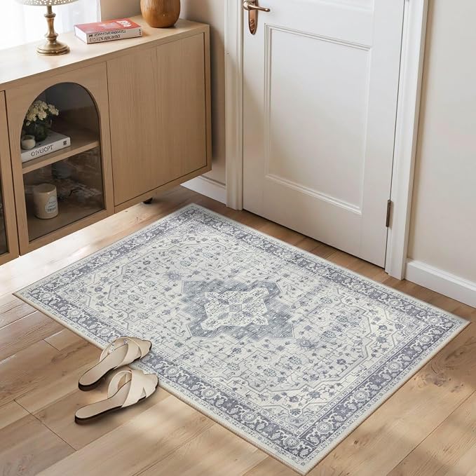 Rugxara 2x3 Door Mat Indoor Entrance, Washable Non Slip Kitchen Bathroom Rugs by Rugxara