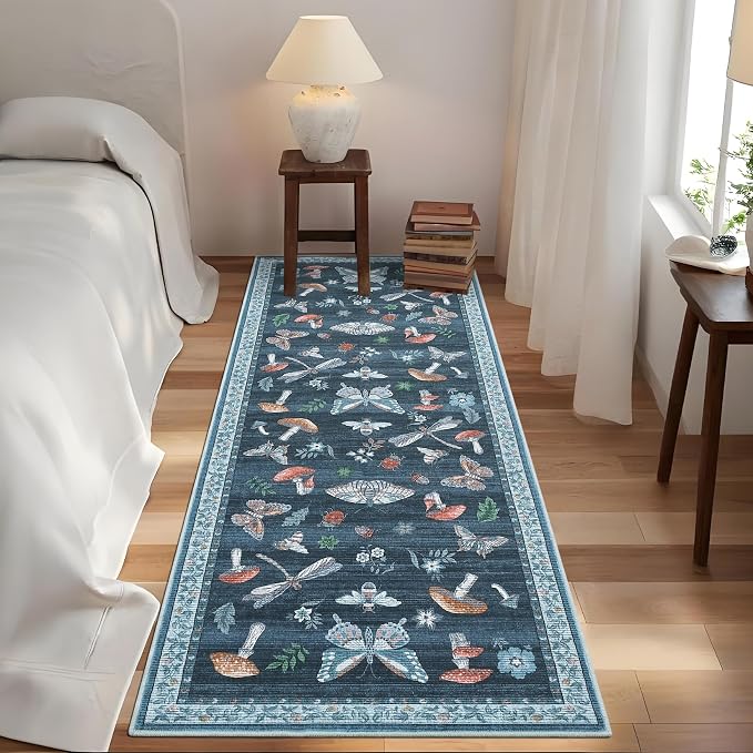 ROYHOME Mushroom Insect Rug 2x6 Runners - Image 4