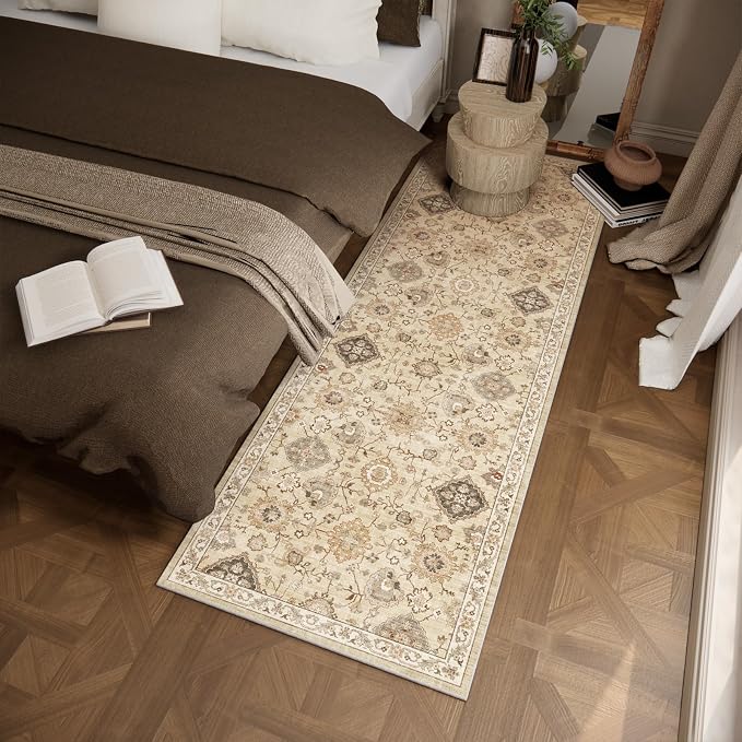 Machine Washable Hallway Runner Rug: 2'6"x8' Kitchen Rugs Stain Resistant Non - Image 3