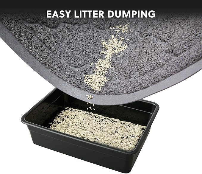 WePet Cat Litter Box Mat, Kitty Premium PVC Pad, Durable Trapping Rug, - Image 5