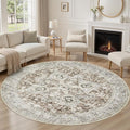 Tortania 5' Round Area Rug Living Room Rugs by Tortania