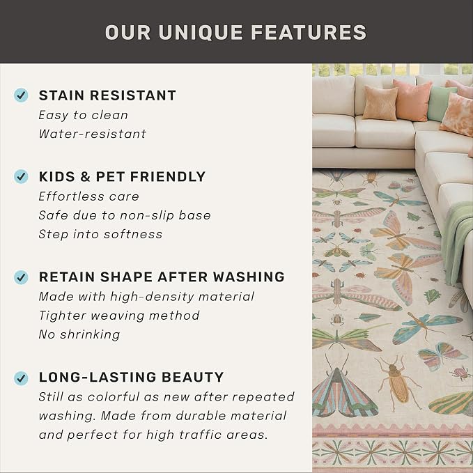 Hazo Haus Cute Rugs for Bedroom Girls - Image 7
