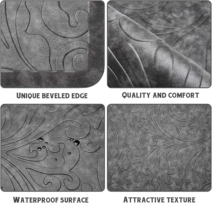 KMAT Kitchen Mat Cushioned Anti-Fatigue Floor Mat Waterproof Non-Slip Standing - Image 4