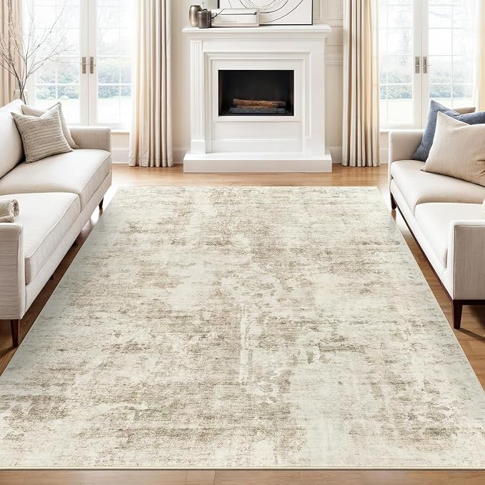 Soalmost 10x14 Area Rugs for Living Room, Non Slip Machine Washable Vintage - Image 8