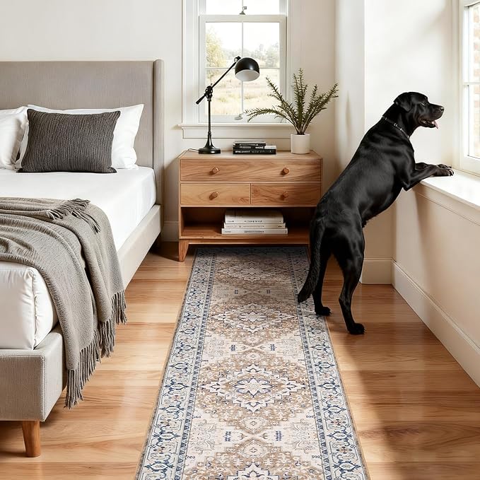Lofus 2'6"x10' Runner Rug for Hallways, Washable Kitchen Rugs, Non-Slip Rugs - Image 3