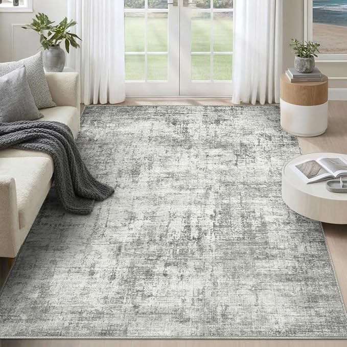 6x9 Area Rugs Washable Living Room Rug-No Slip Soft Carpets Modern Abstract - Image 3