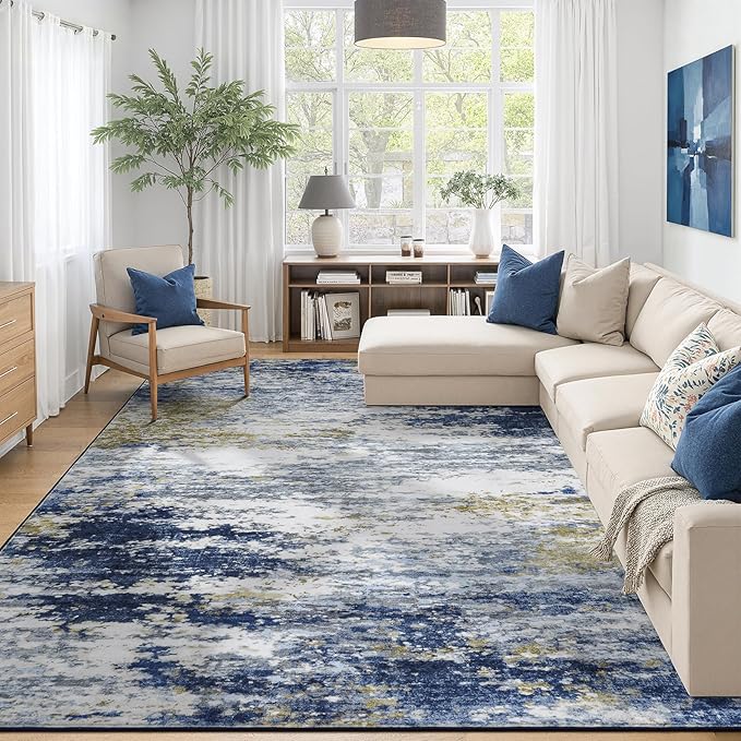Lofus 9x12 Area Rug for Living Room, Abstract Large Rugs by Lofus