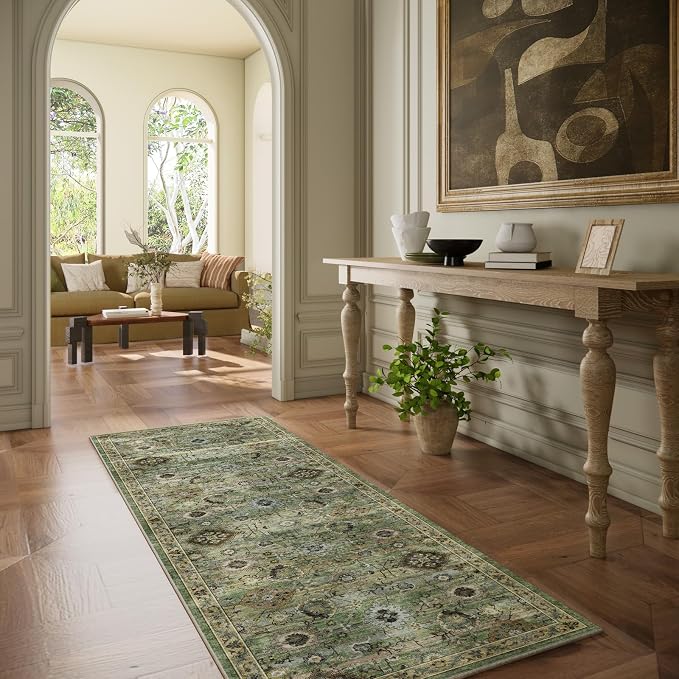 Washable Runners for Hallways Kitchen Rugs: 2'x6' Runner Rug Stain Resistant - Image 5