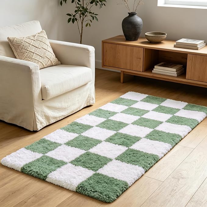 Shag Runner Rug for Bedroom Living Room 3x7 Upgrade Non-Slip Fluffy Soft - Image 7