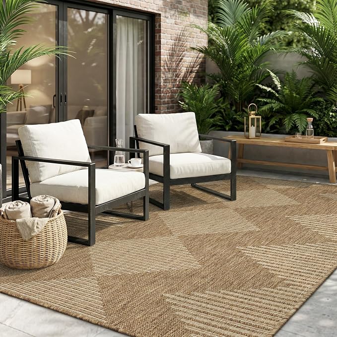 MontVoo-Outdoor Rug Carpet Patio Rug 4x6 ft Polypropylene Indoor Outdoor Rugs by MontVoo