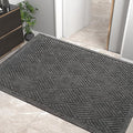 HIYARD Sturdy Front Door Mat, Absorbent Muddy Dirt Resist Welcome Door Mats by HIYARD