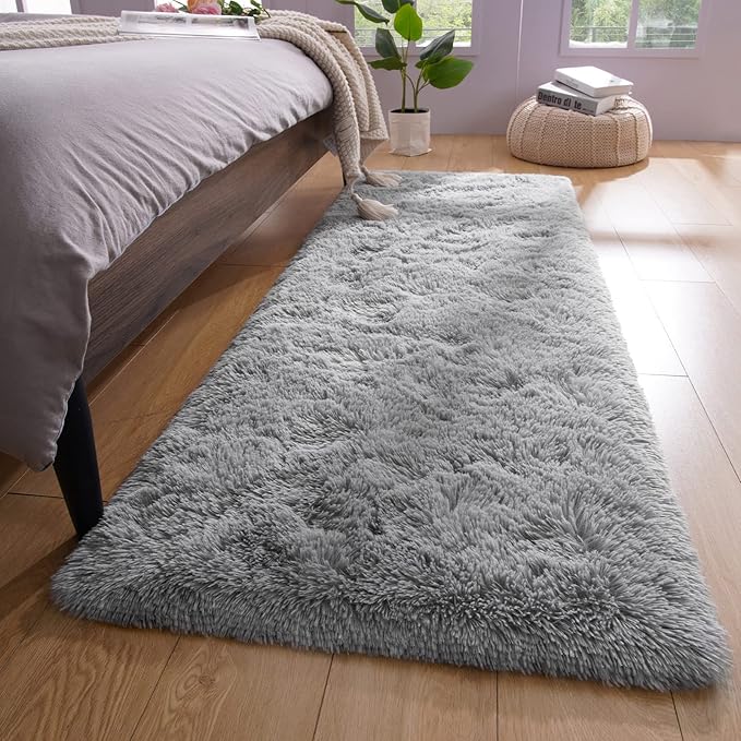 YJ.GWL Shag Runner Rug Non Slip by YJGWLHomeDecor