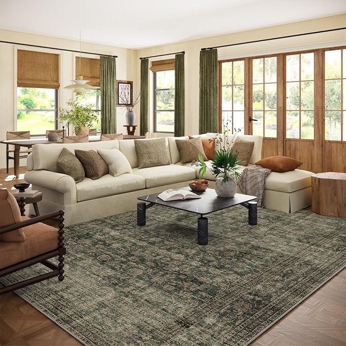 Washable Living Room Area Rug: 8x10 Rugs by palohom
