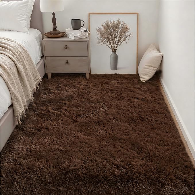 Fluffy 5x7 Area Rugs for Living Room Bedroom: Ultra Soft Shag Rug Non-Slip - Image 3