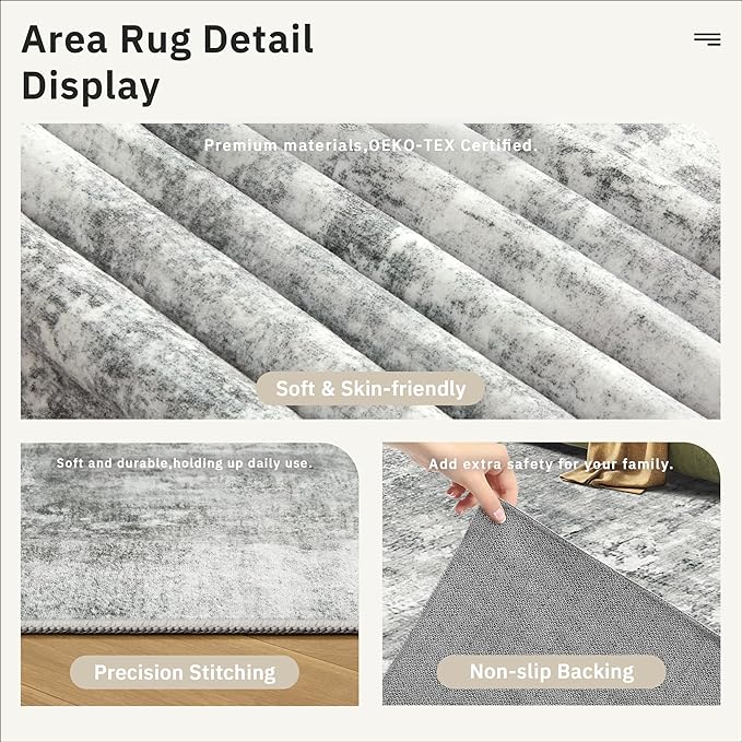 Soalmost 6x9 Abstract Area Rugs - Image 6
