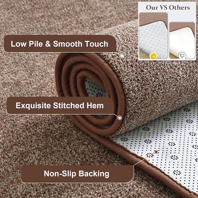 Keeko 5x8 Area Rugs for Living Room, Soft Modern Memory Foam Bedroom Rug - Image 2