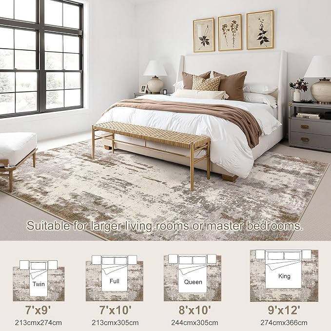 UERMEI 8x10 Area Rug Living Room Rugs - Image 3