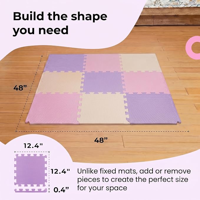 MioTetto Baby Play Mat, Soft Foam Floor Tiles - Image 7