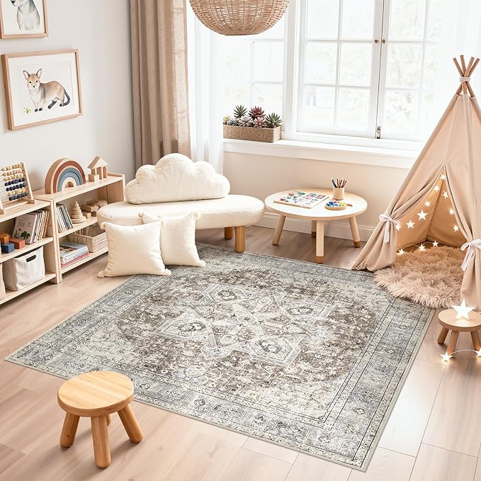 Tortania 8' Square Area Rug Living Room Rugs - Image 4