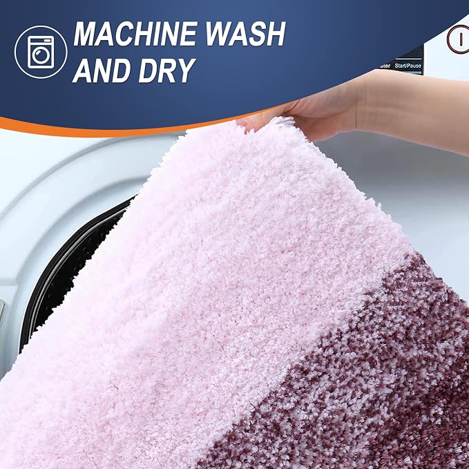 OLANLY Large Bathroom Rugs Mat 44x32, Extra Soft Absorbent Microfiber Bath Rugs - Image 5