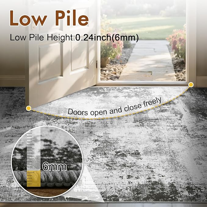 6x9 Ft Large Area Rugs for Living Room, Soft Non-Slip Washable Rugs Modern - Image 8